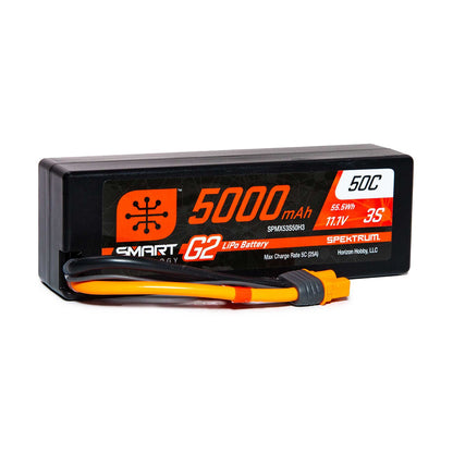 5000mAh 11.1V 50C 3S Smart G2 Hardcase LiPo Battery Pack with IC3 Plug (SPMX53S50H3)