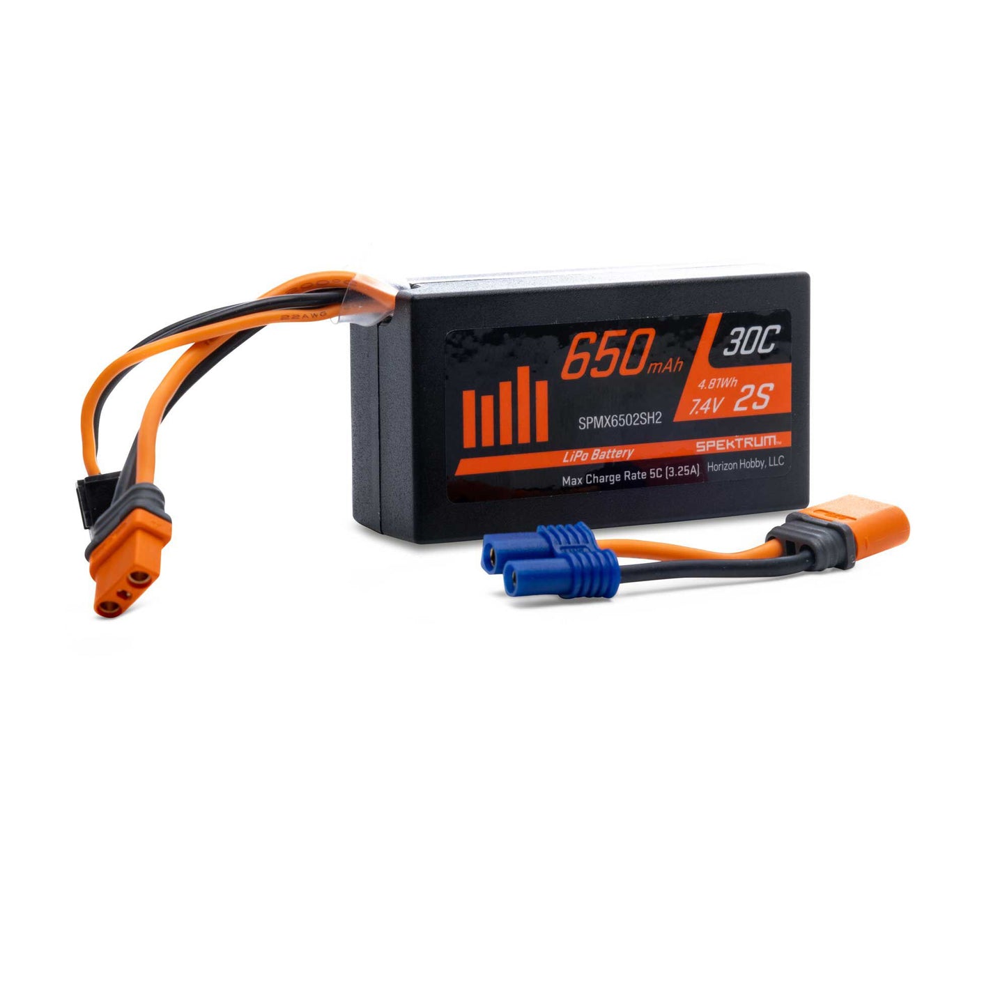 650MAH 30C 2S SPEKTRUM BATTERY (SPMX6502SH2)