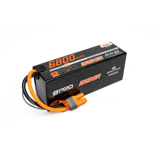 6800mAh 22.2V 120C 6S G2 Smart Pro Basher LiPo Battery Pack with IC5 Plug (SPMXB6S68)