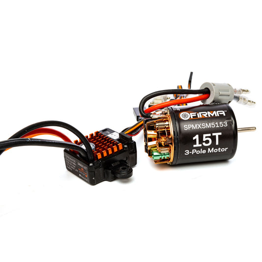 Firma 70A Brushed Smart ESC and 15T Motor Combo (SPMXSEMC10)
