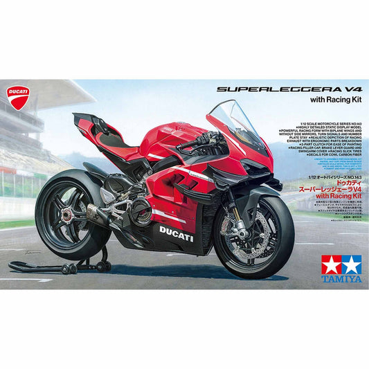 1/12 Ducati Superleggera V4 Motorcycle w/Racing Kit