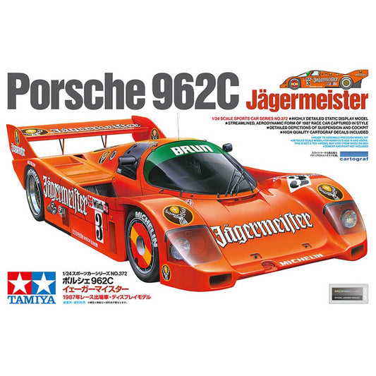 1/24 Porsche 962C Jagermeister Plastic Model Kit (TAM24372)