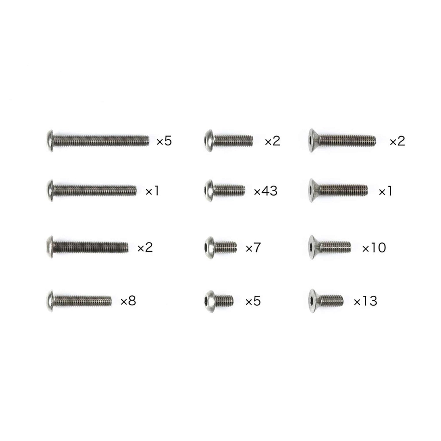 XM-01 Titanium Screw Set (TAM47509)