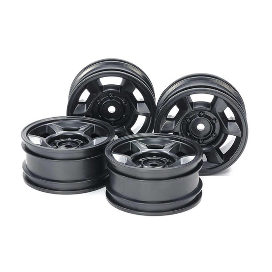 CC-02 6-Spoke Black Wheels (26mm Offset +4) - 4pc (TAM51688)