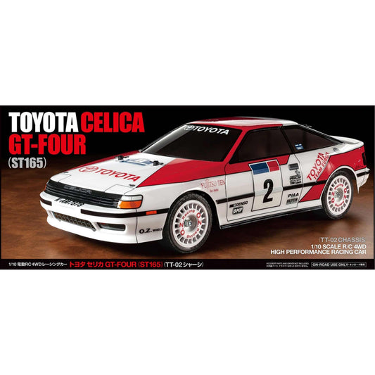 1/10 Toyota Celica GT-Four ST165 TT-02 4x4 On-Road Touring Kit (TAM58718A)