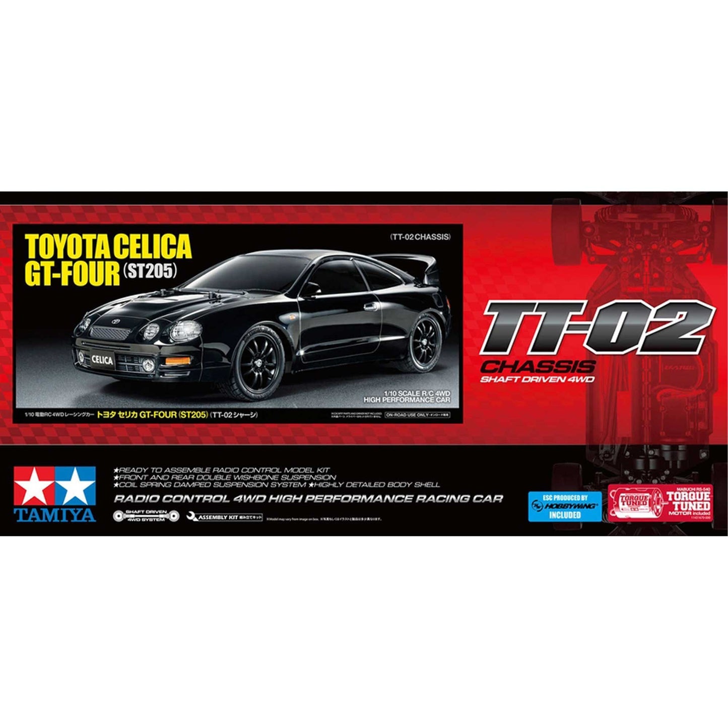 1/10 RC Toyota Celica GT-FOUR ST205 Assembly Kit (TAM58743)