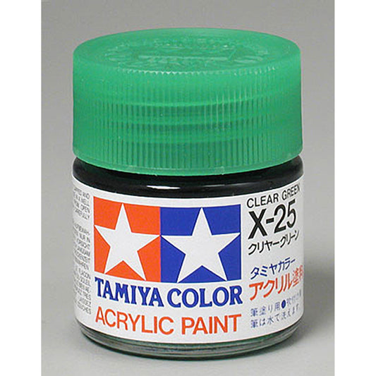 Acrylic X25 Gloss Clear Green (TAM81025)
