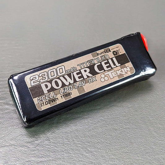 7.4V 2300mAh 2S 10C Stick LiPo Receiver Battery (TEKTT1681)