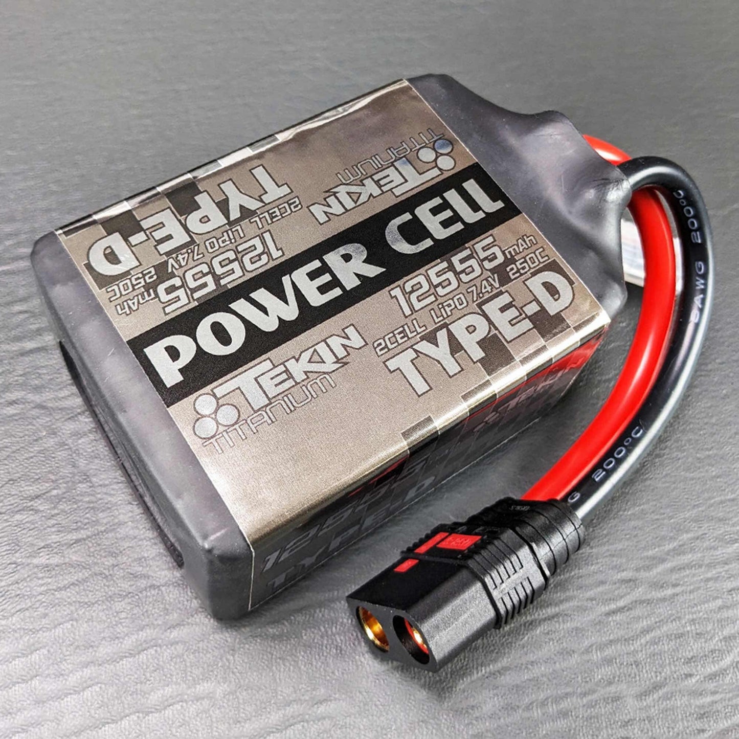 7.4V 12555mAh 2S 250C Drag Pack LiPo Battery with QS8 Connector (TEKTT1699)