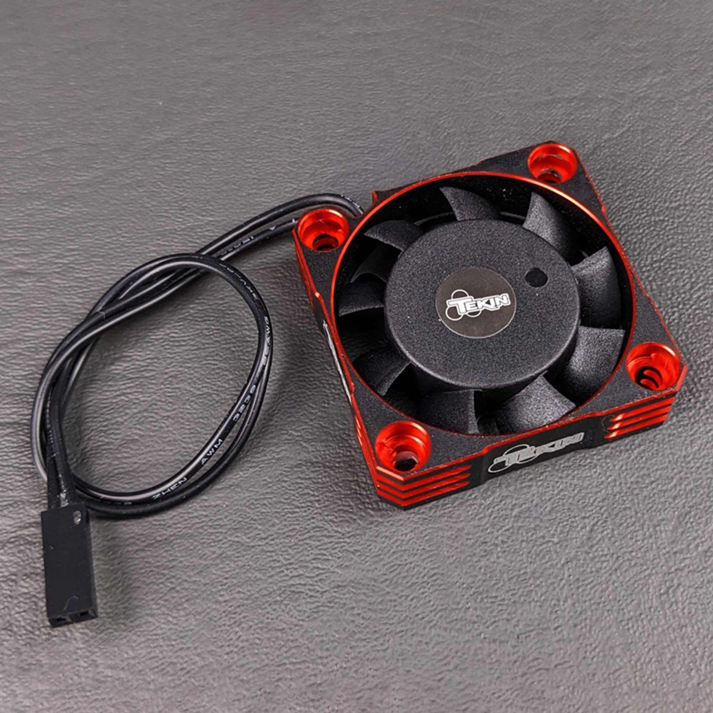 Fan 40x40x10 Hiflow Black and Red with 2-Pin Connector (TEKTT3864)