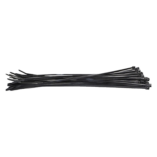8" Black Tie Wraps Pack of 25 (TEP3002)