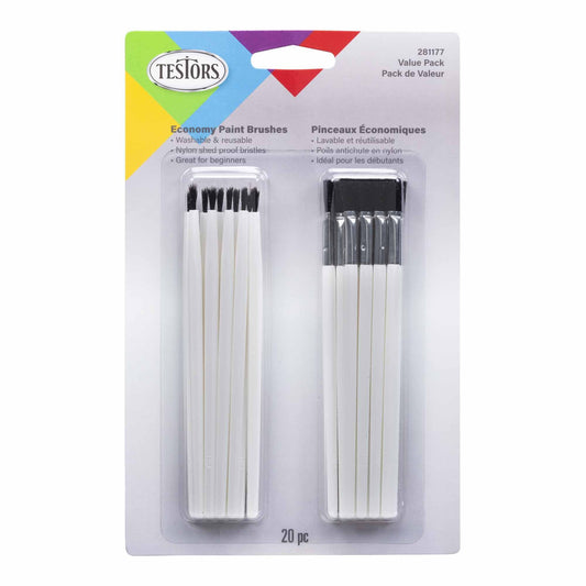 20 Piece Economy Assorted Brush Set (TES281177)