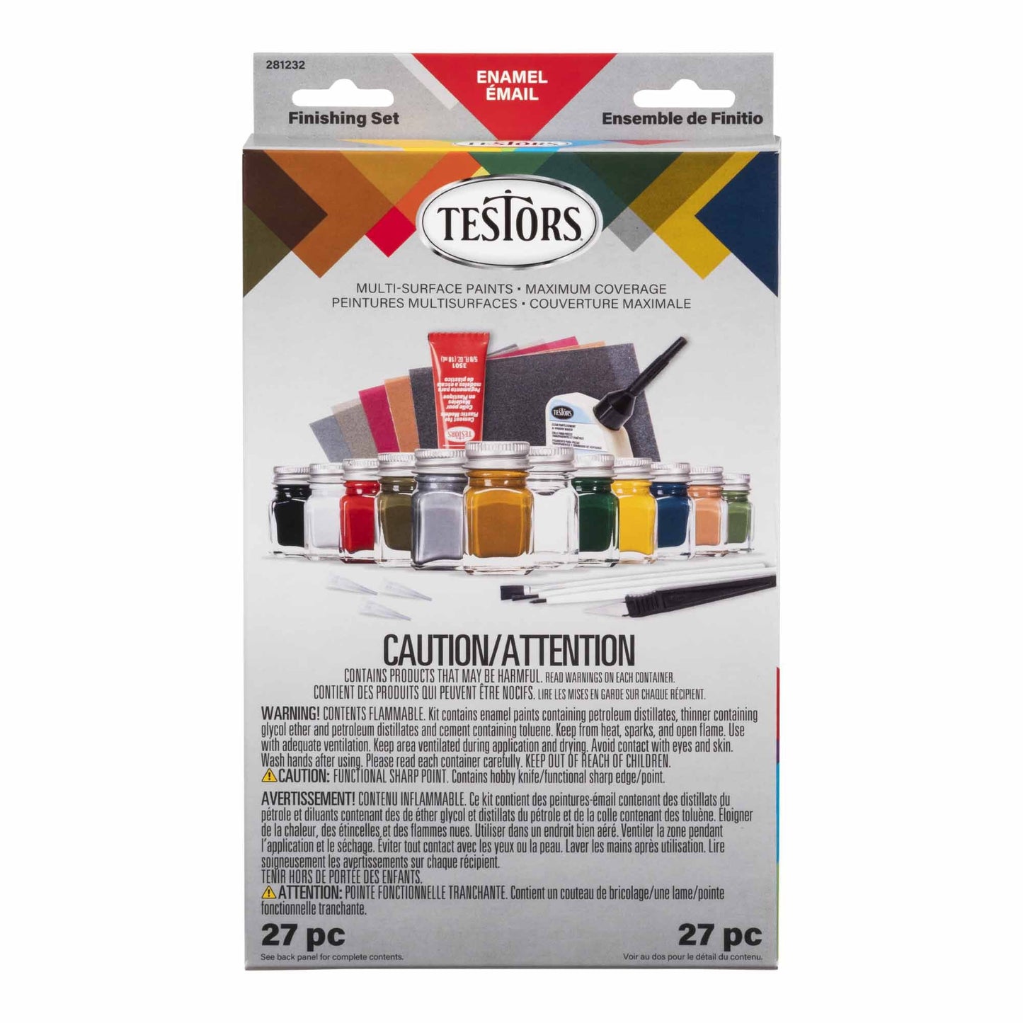 Complete Military Enamel Finishing Set Flat (TES281232)