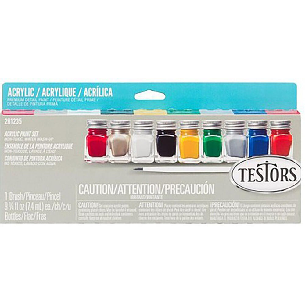Acrylic 9 Pc Paint Set (TES281235)