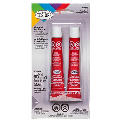 Plastic Cement Tube 7/8 oz Pack of 2 (TES290278)