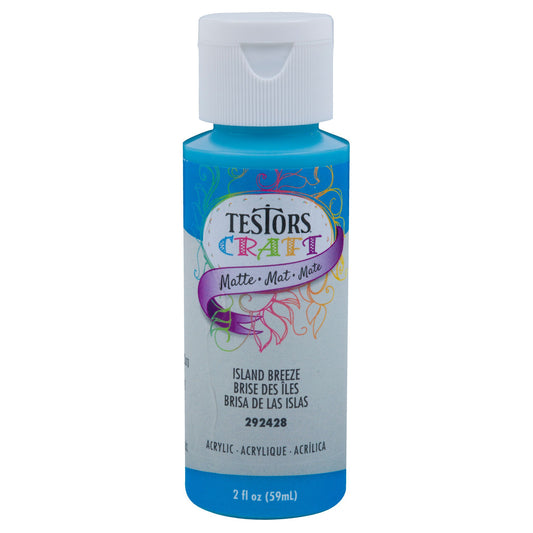 Testors 2oz Acrylic Craft Paint Satin Island (TES292428A)