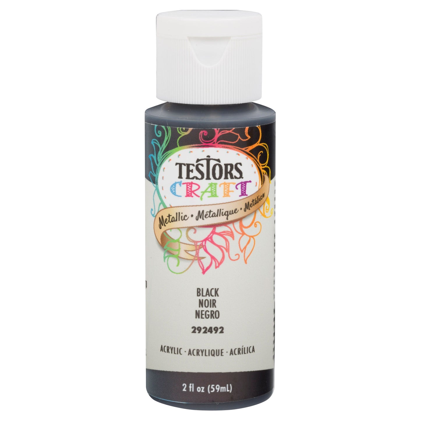 Testors 2oz Acrylic Craft Paint Satin Metallic (TES292492)
