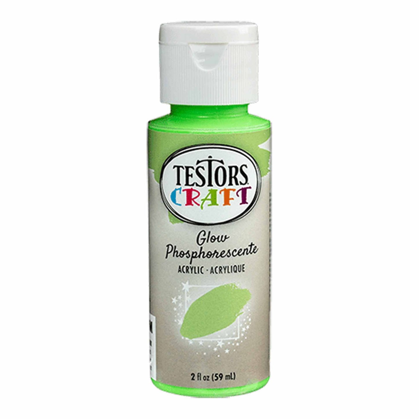 Acrylic Glow In The Dark Craft Paint 2 oz Alien (TES297500)