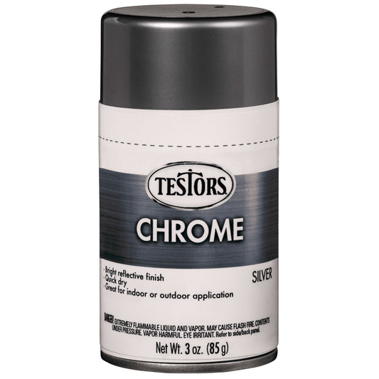 Testors Craft 3oz Chrome Spray Silver (TES352617)