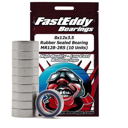 MR128-2RS Rubber Sealed Bearing Set (10) (TFE276)