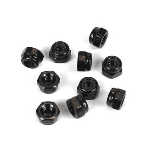 M4 Black Locknuts Pack of 10 (TKR1202)
