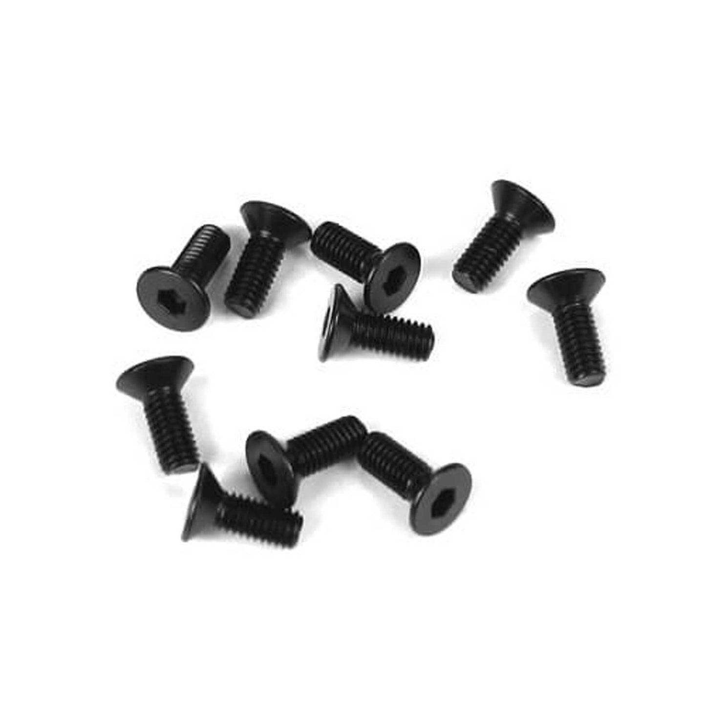 M3x8mm Black Flat Head Screws (10-Pack) (TKR1322)