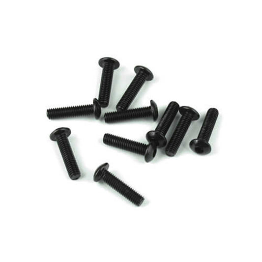 M3x12mm Black Button Head Screws (10 Pack) (TKR1404)