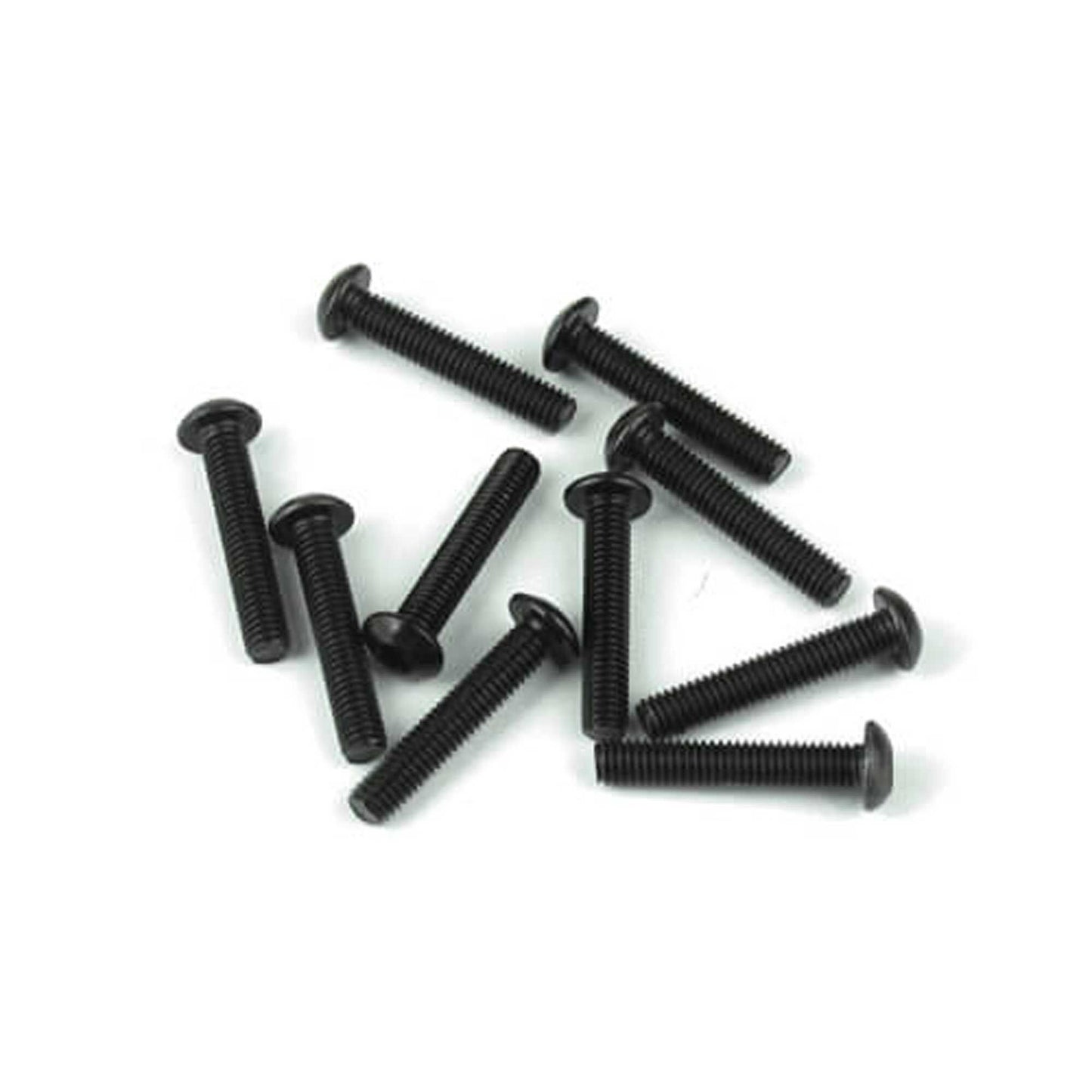 M3x16mm Black Button Head Screws Pack of 10 (TKR1407)