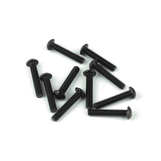 M3x16mm Black Button Head Screws Pack of 10 (TKR1407)