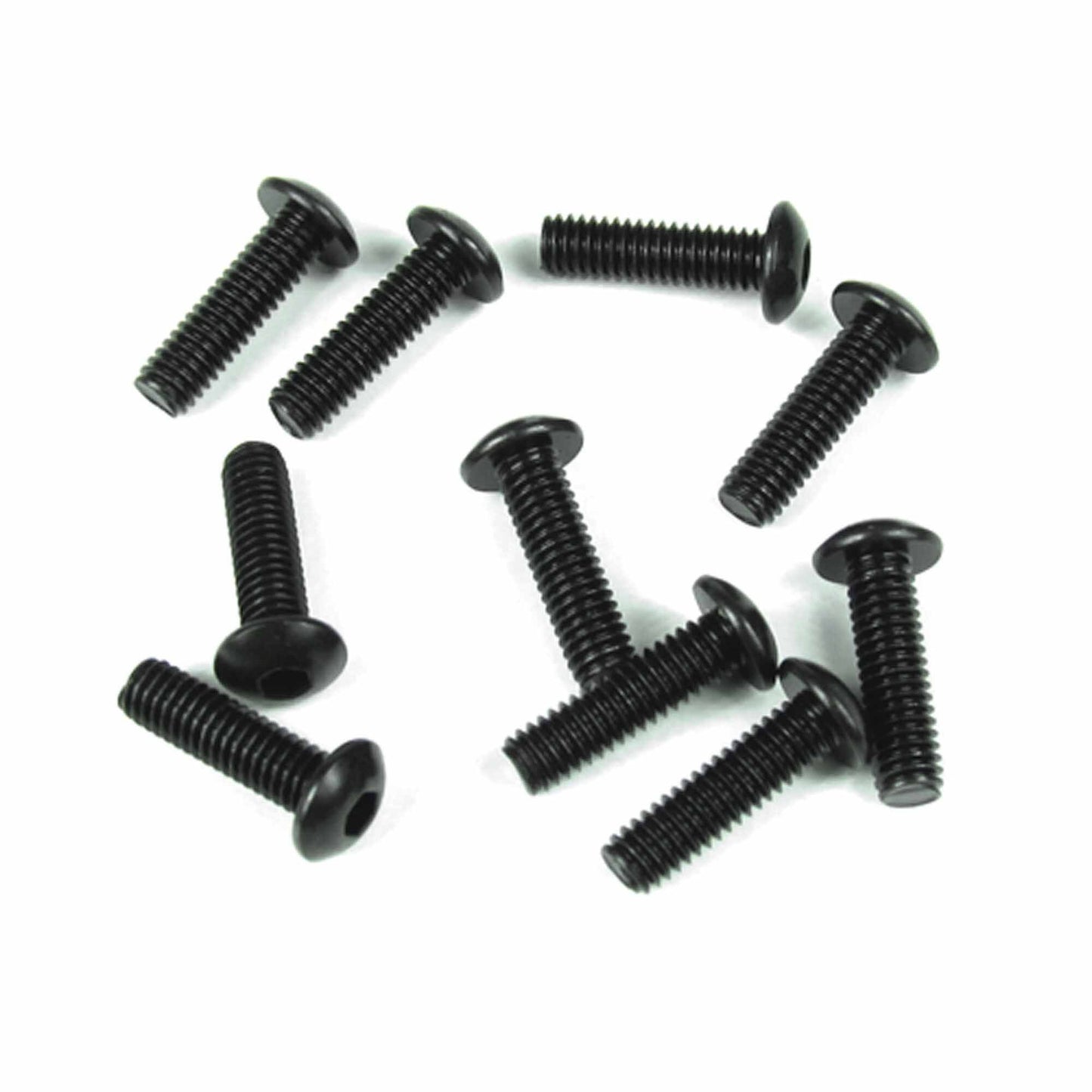 Button Head Screw M4x14mm Black (10 Pack) (TKR1445)