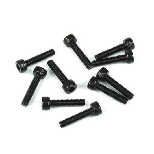 M3x10mm Black Cap Head Screws - Pack of 10 (TKR1523)