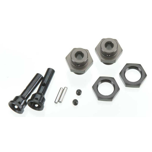 R C Hub Adapt 17mm M6 Driveshaft for Traxxas Vehicles (TKR165417)
