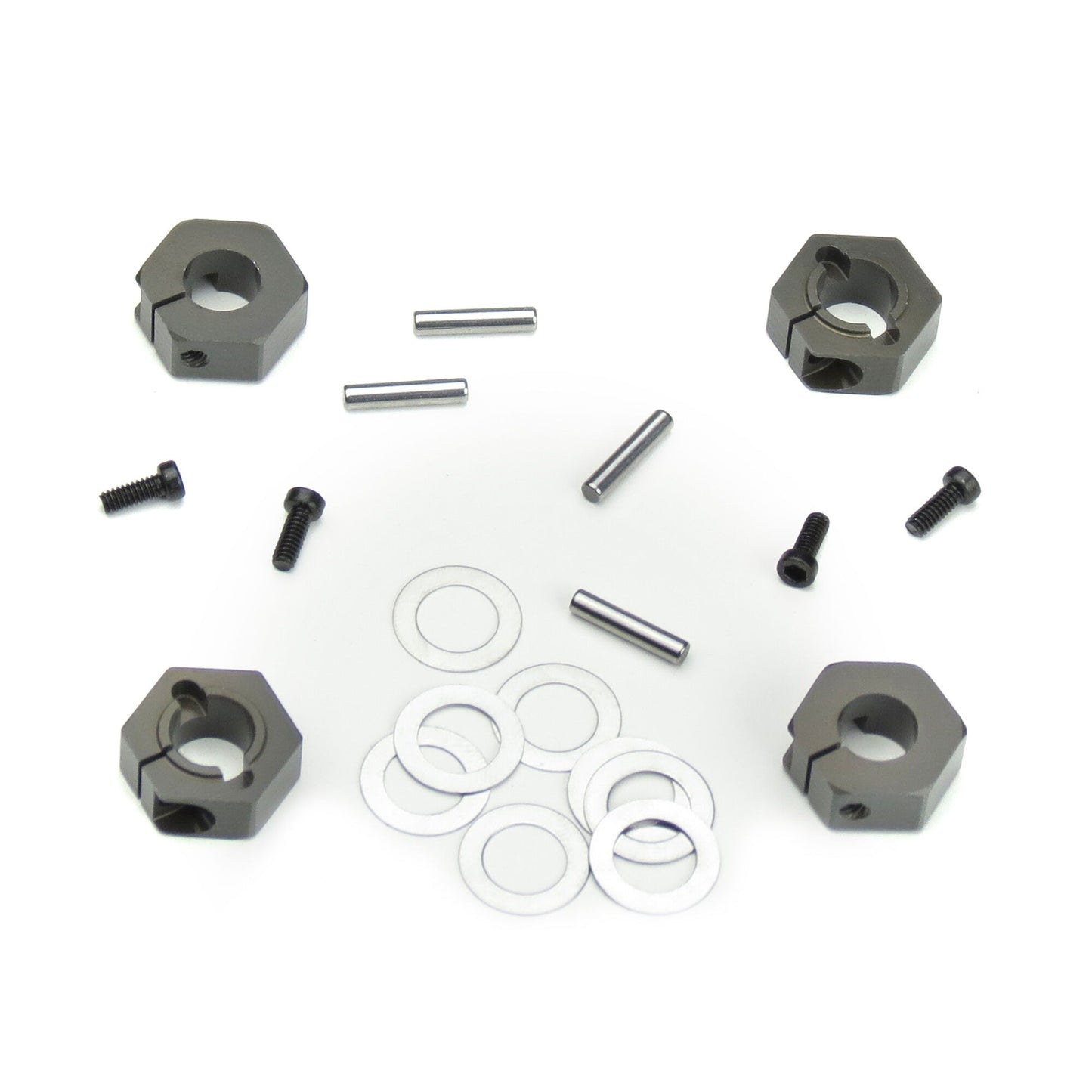12mm Aluminum Hex Adapters for M6 Driveshafts (TKR1654X)