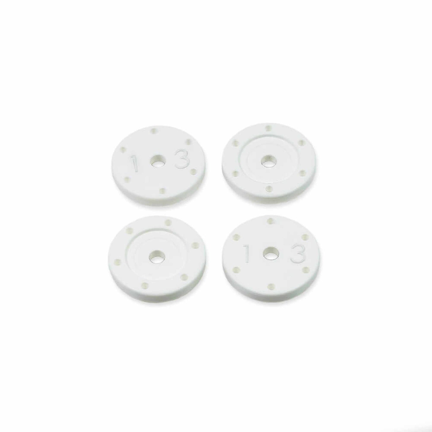 Shock Piston Set Flat/Flat for 16mm Shocks (4pcs) (TKR6137)