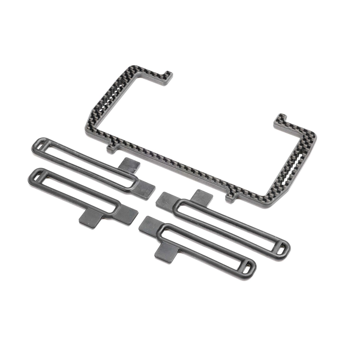 Battery Mount Set, Carbon: 22X