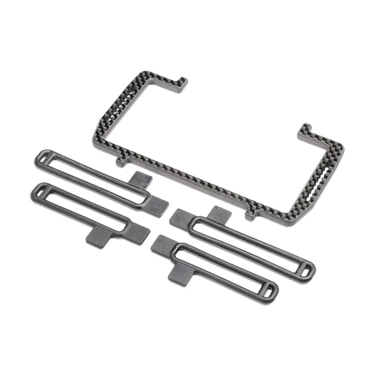 Battery Mount Set, Carbon: 22X