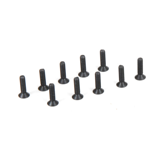 Flat Head Screws M2.5 x 10mm Pack of 10 (TLR235007)