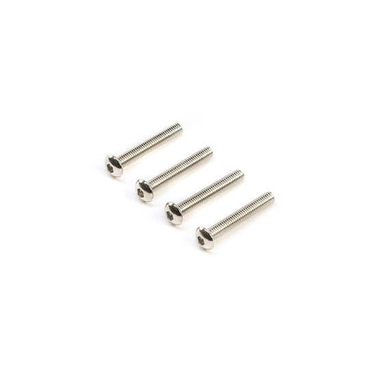 M3x20mm Left Hand Button Head Screws Pack of Four (TLR245006)