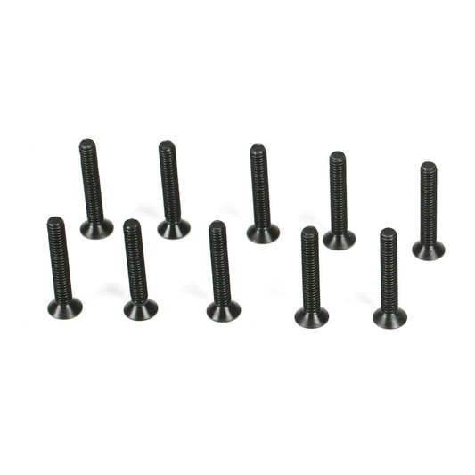 M2.5 x 16mm Flathead Screws (Pack of 10) (TLR5959)