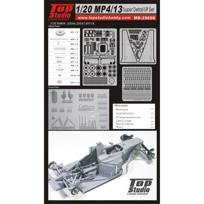 Super Detail-Up Set 1/20 MP4/13 Plastic Model Detailing (TPSMD29008)