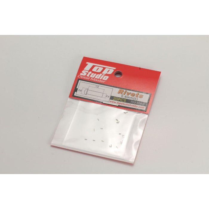 Rivets 0.6mm (B Set) for Plastic Model Detailing (TPSTD23086)