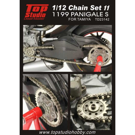 Panigale 1199 Chain Set for 1/12 Plastic Model Detailing (TPSTD23142)