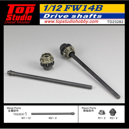 Drive Shafts for 1/12 Fw14B Plastic Model Detailing (TPSTD23282)