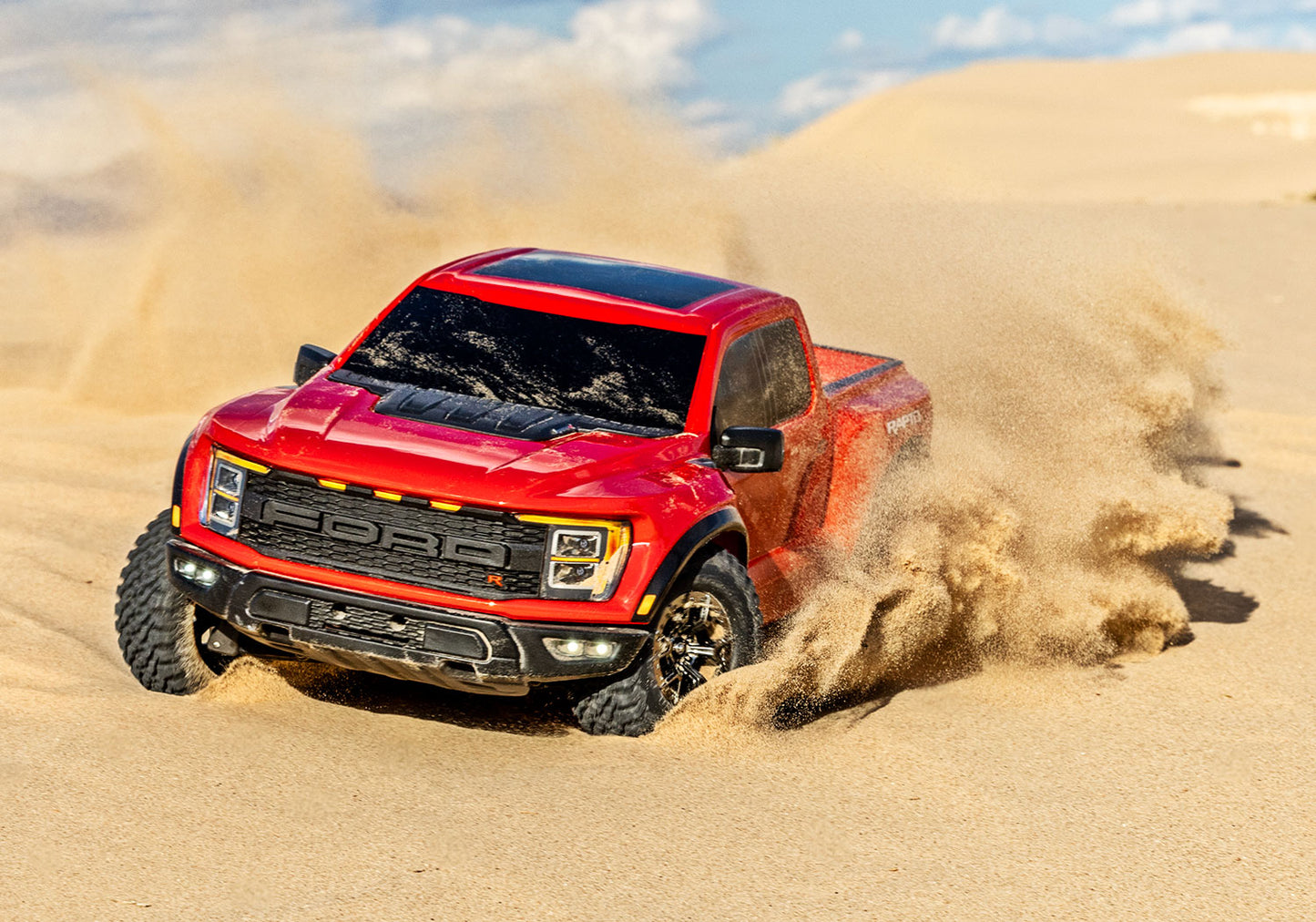 1/10 Ford Raptor R 4x4 VXL Ready to Run (Red) (TRA101076-4-RED)