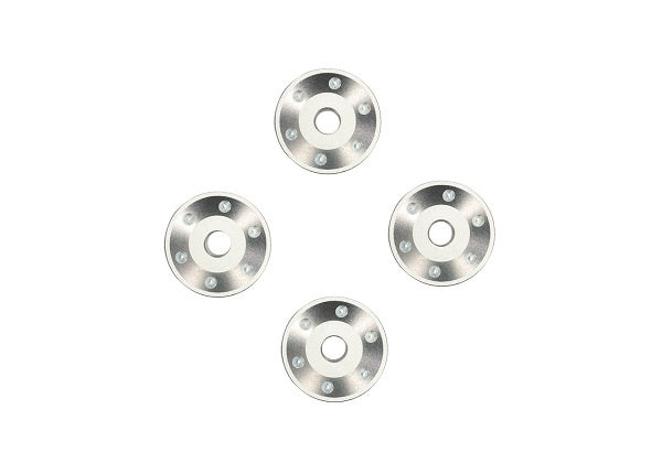 Aluminum Wheel Washers Silver for Pro Scale Aluminum Wheel System Maxx Slash (4) (TRA10257-SLVR)