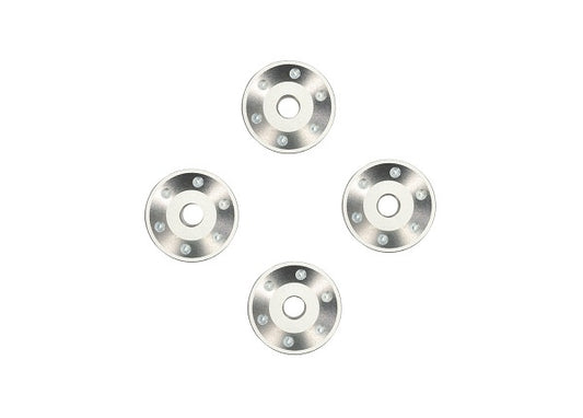 Aluminum Wheel Washers Silver for Pro Scale Aluminum Wheel System Maxx Slash (4) (TRA10257-SLVR)