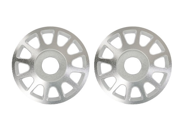 Aluminum Wheel Center Silver for Pro Scale Aluminum Wheel System Maxx Slash/UDR (2) (TRA10274-SLVR)