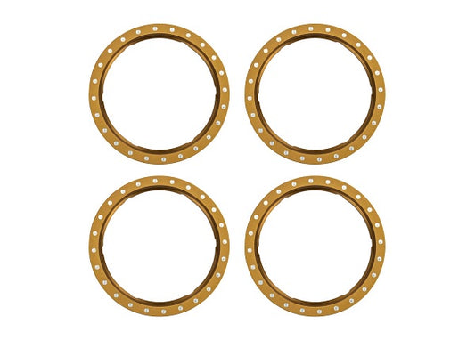 Aluminum Beadlock Rings Bronze for Pro Scale Aluminum Wheel System Maxx Slash/UDR (4) (TRA10276-BRNZ)