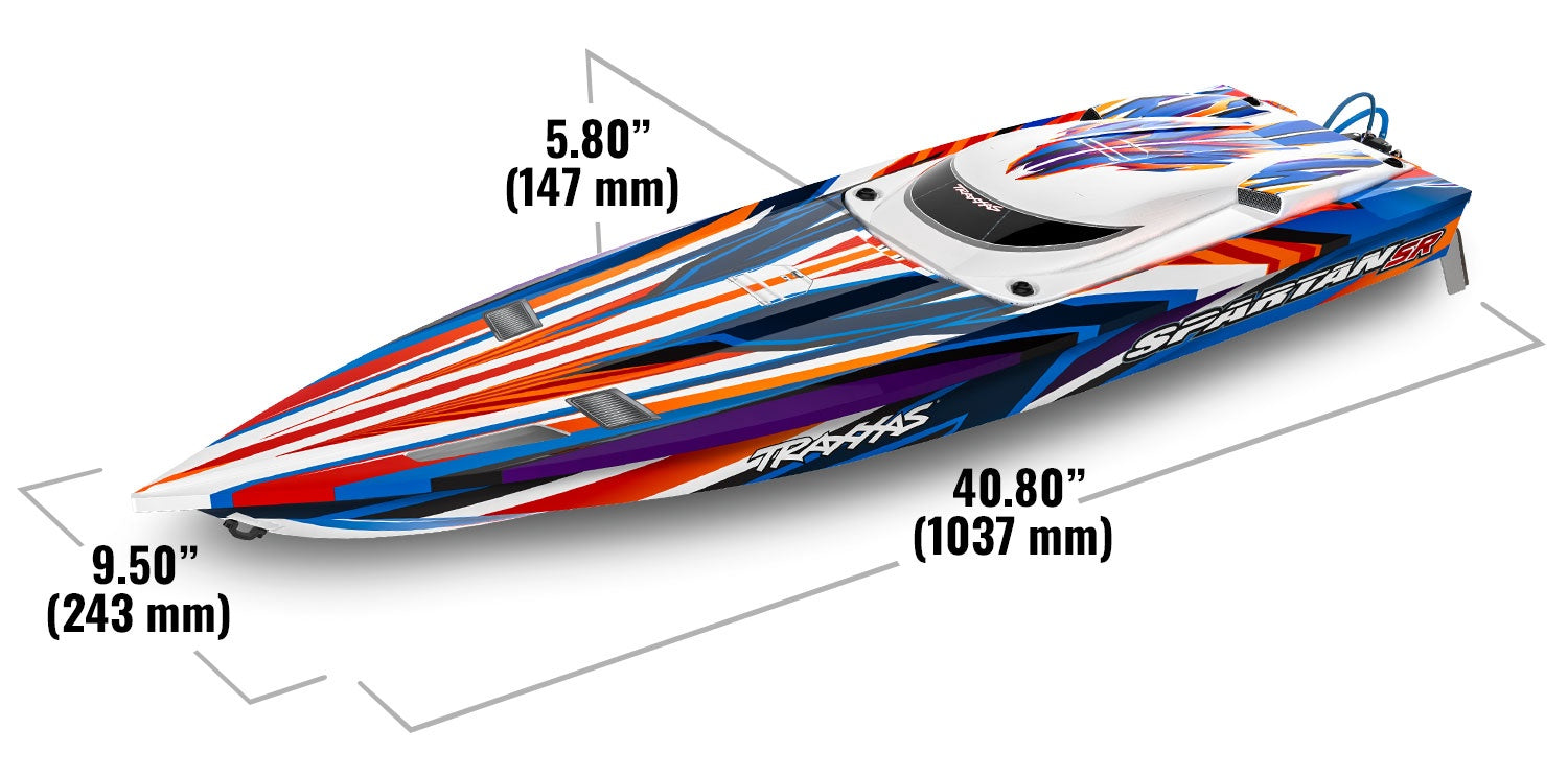 Spartan SR 36" Self-Righting Deep-V Ready to Run (Green) (TRA103076-4-GRN)