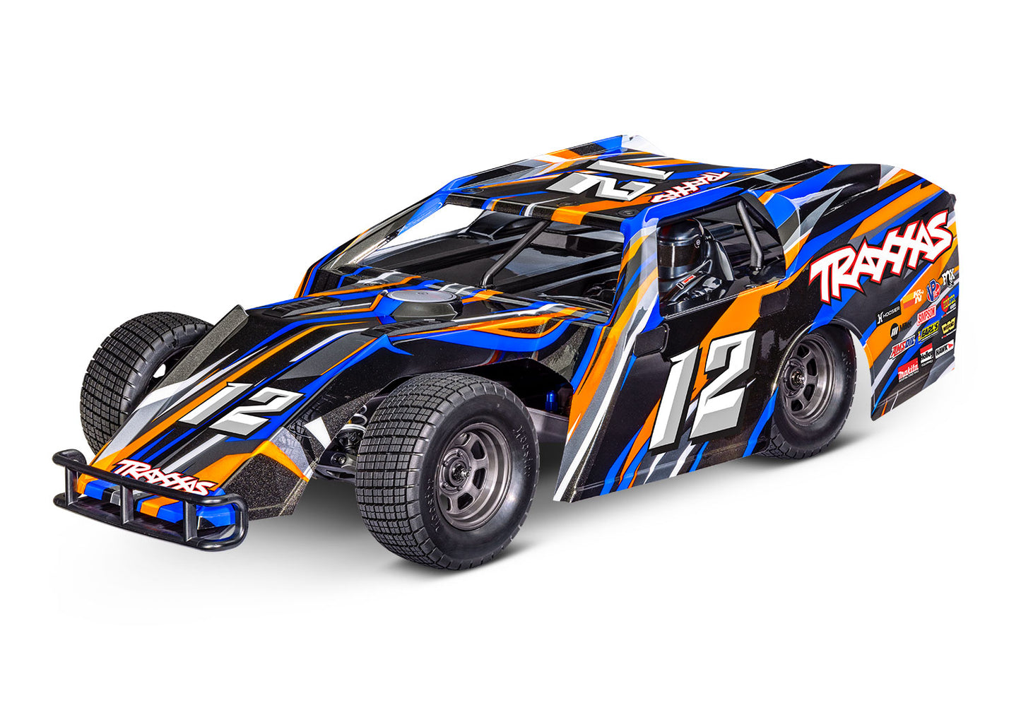 1/10 Slash Modified Dirt Oval Racer BL-2S Ready to Run (Blue) (TRA104354-74-BLUE)